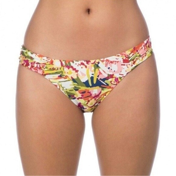 Lucky Brand Desert Oasis Medium Bandeau with Straps Bikini - Picture 2 of 10